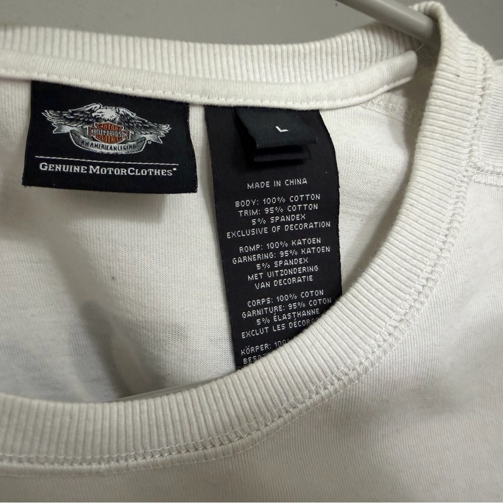 Harley-Davidson white Cotton Tee never worn - Picture 2 of 4
